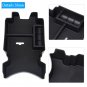 ABS Center Console Armrest Storage Box Organizer Tray Set For Honda Civic 10th