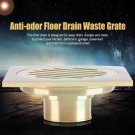 Brass Floor Drain Home Kitchen Bathroom Shower Waste Grate Constructed Strainer