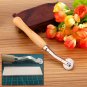 Leather Fabric Paper Serrate Tracing Wheel Roulette Sewing Tool with Wood Handle