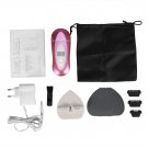 Electric Rechargeable Women Shaver Epilator Bikini Leg Hair Remover Trimmer Pink