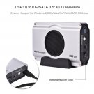 Fast US Plug 2.5/3.5 inch USB 3.0 to SATA HDD Adapter Enclosure with Cooling Fan