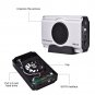 Fast US Plug 2.5/3.5 inch USB 3.0 to SATA HDD Adapter Enclosure with Cooling Fan