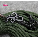 New 5 Pcs Outdoor EDC Carabiner Snap Spring Clips Hook Survival Keychain Tool