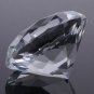 Crystal Clear Paperweight Precise Cut Glass Big Diamond Jewel Craft Decor 60mm