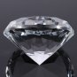 Crystal Clear Paperweight Precise Cut Glass Big Diamond Jewel Craft Decor 60mm