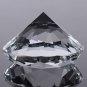 Crystal Clear Paperweight Precise Cut Glass Big Diamond Jewel Craft Decor 60mm
