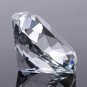 Crystal Clear Paperweight Precise Cut Glass Big Diamond Jewel Craft Decor 60mm