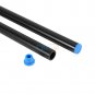 2x Aluminum Alloy Rail Rod 40cm Length DSLR Camera Cage For System Follow Focus