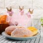 Lovely 10pcs Pink Gold Glitter Dress Cake Toppers Kids Birthday Party Decoration