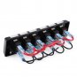 Waterproof 6 Gang Red LED Car Marine Boat Rocker Switch Panel Circuit Breakers