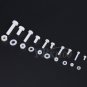 150Pcs M2 M2.5 M3 M4 M5 White Nylon Hex Screw Bolt Nut Spacer Assortment coi