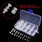 150Pcs M2 M2.5 M3 M4 M5 White Nylon Hex Screw Bolt Nut Spacer Assortment coi