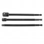3pcs 1/4" 3/8" 1/2" Hex Shank Socket Adapter Extension Impact Driver Drill Bits
