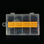 80pcs 8 Size Fishing Rod Guide Tip Top Repair Part Fish Pole Eye Ring Kit Black