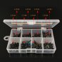 80pcs 8 Size Fishing Rod Guide Tip Top Repair Part Fish Pole Eye Ring Kit Black