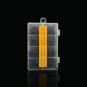 80pcs 8 Size Fishing Rod Guide Tip Top Repair Part Fish Pole Eye Ring Kit Black