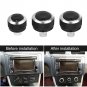 3pcs Aluminum Car Air-Condition Control Panel Switch Knob for VW GOLF 5 MK5 New