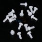 200pc M2.5 Nylon White Male Female Standoff Spacers Bolts Nuts Assorted Fastener
