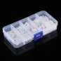 200pc M2.5 Nylon White Male Female Standoff Spacers Bolts Nuts Assorted Fastener