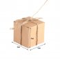50X Brown Kraft Paper Square Wedding Favor Candy Chocolate Gift Party Supply Box