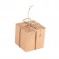 50X Brown Kraft Paper Square Wedding Favor Candy Chocolate Gift Party Supply Box