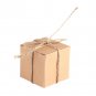 50X Brown Kraft Paper Square Wedding Favor Candy Chocolate Gift Party Supply Box
