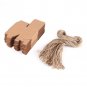 50X Brown Kraft Paper Square Wedding Favor Candy Chocolate Gift Party Supply Box