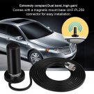 VHF/UHF Dual Band Antenna Vehicle Car Mobile Radio +Magnetic Mount Base Cable