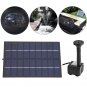 Solar Panel Powered Water Fountain Pump Fish Tank Pond Pool Garden Watering Kit