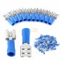 50pcs Female Spade Blade Wire Connectors Insulated Crimp Terminal 1.5-2.5mm² eml