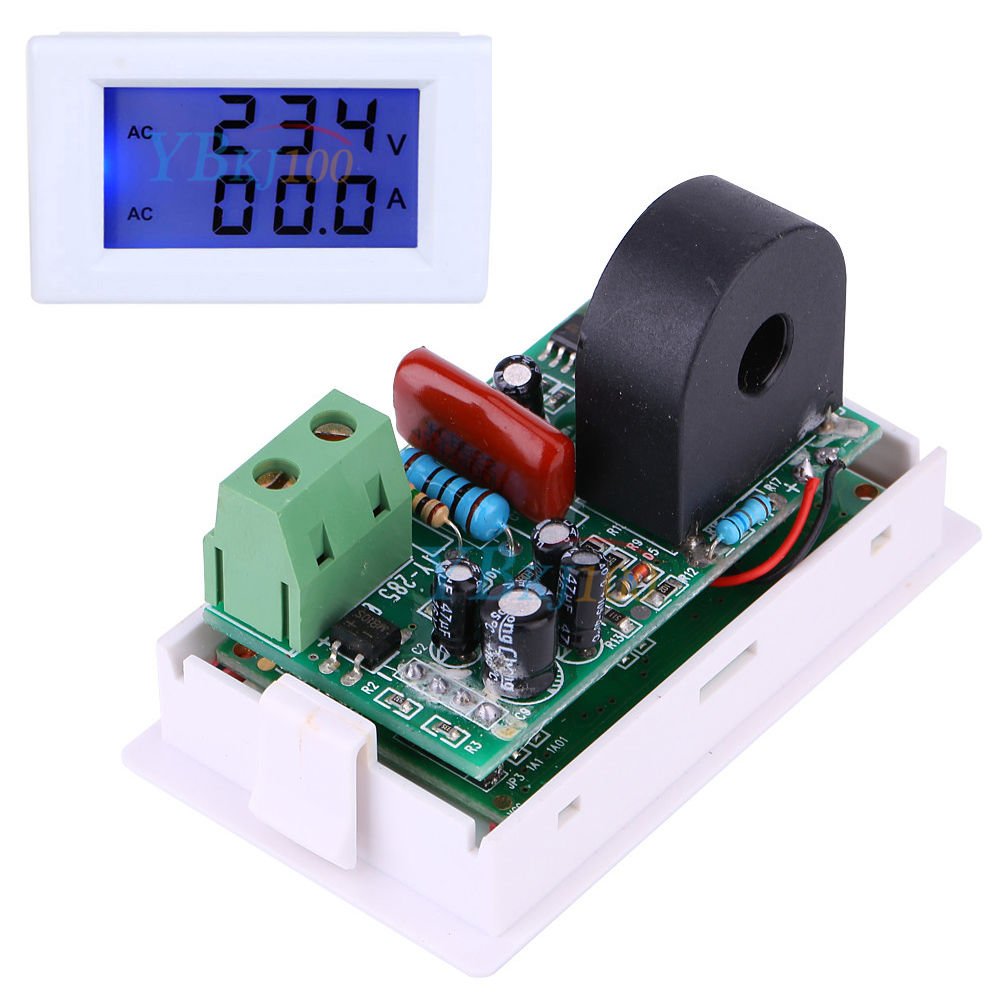 Digital 100-300V LCD Voltage Current Meter AC Voltmeter Volt Ammeter Transformer