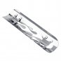 Motorcycle Flame Exhaust Pipe Heat Shield Muffler Guard Cover Silver 50mm-70mm