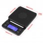 3KG/0.1g Electronic Digital Kitchen Food Scale Drip Coffee Weighing +Timer Black