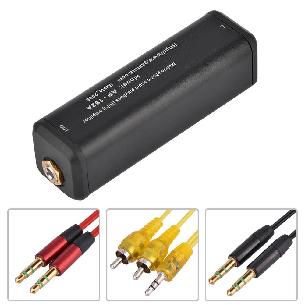 Mini Hi-Fi Audio Amplifier Booster MP3 Stereo for Smartphone Computer Speaker