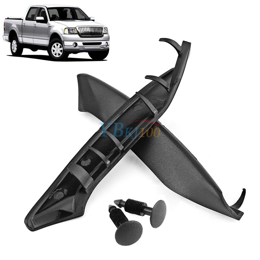 Auto Car Plastic End Windshield Wiper Cowl Cover Black For Ford F150 2004-2008