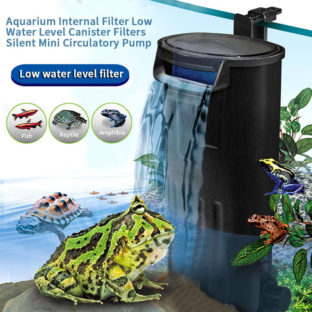 Aquarium Internal Filter Low Water Level Canister Filters Mini Circulatory Pump