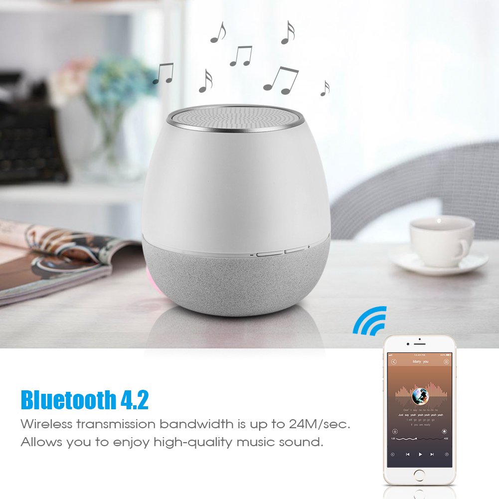 Wireless Bluetooth 4.2 Speaker USB Rechargeable Stereo Super Bass Music Player