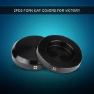 2Pc CNC Billet Front Fork Cap Stem Nut Cover for Victory Cross Country Highball