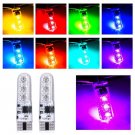4x Packed T10 SMD 5050 Auto Car RGB Lights LED Bulbs with Remote Control New EL