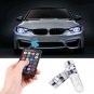 4x Packed T10 SMD 5050 Auto Car RGB Lights LED Bulbs with Remote Control New EL