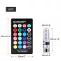 4x Packed T10 SMD 5050 Auto Car RGB Lights LED Bulbs with Remote Control New EL