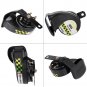 12V 510HZ Universal Loud Electric Snail Horn Motorcycle Car Loudspeaker Black