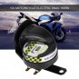12V 510HZ Universal Loud Electric Snail Horn Motorcycle Car Loudspeaker Black