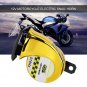 12V 510HZ Universal Loud Electric Snail Horn Motorcycle Car Loudspeaker Gold