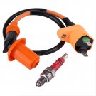 Performance Racing Ignition Coil Spark Plug for GY6 50cc 125cc 150cc Scooter ATV