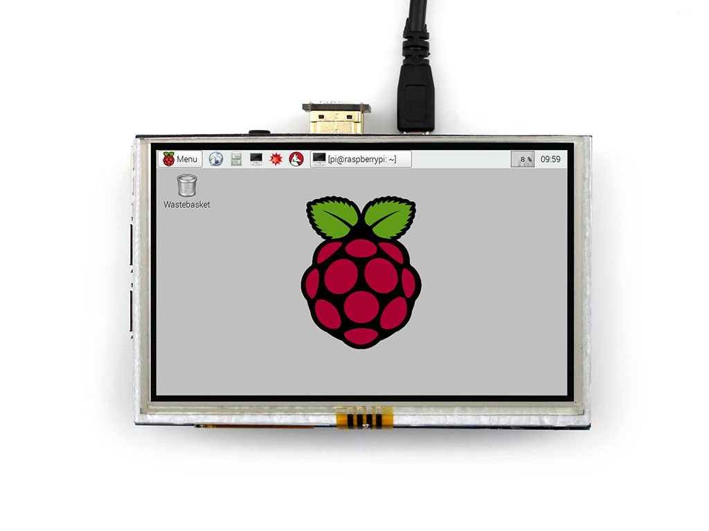 5 Inch 800x480 HDMI Resistive Touch Screen LCD Display for Raspberry Pi 2/3/B+