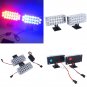 2Pcs New 22 LED Emergency Strobe Warning Flashing Grill Light Red / Blue