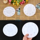 Professional 10 Well Round Artist watercolor Paint Mixing Palette Tray Art White