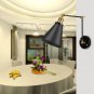 220V E27 Retro Industria Swing Arm Sconce Wall Light Loft Lamp Fixture Decor