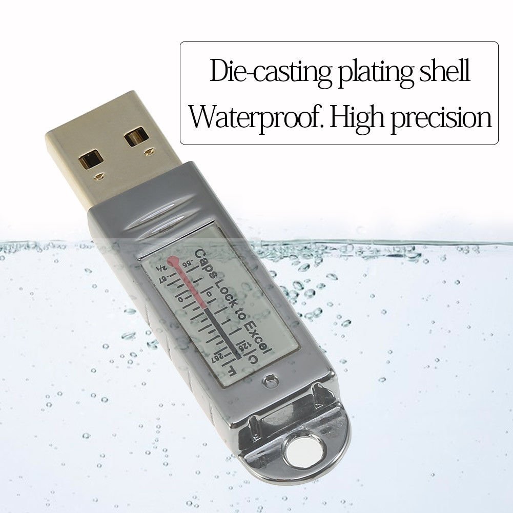 Waterproof USB Temperature Data Logger Recorder Sensor Thermometer for PC Laptop